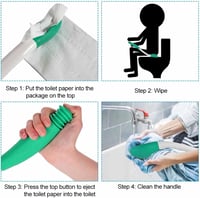BUENTYA Hosszú Nyélű WC Segédeszköz Időseknek - 38,1 cm-es Toalettpapír Tartó 4