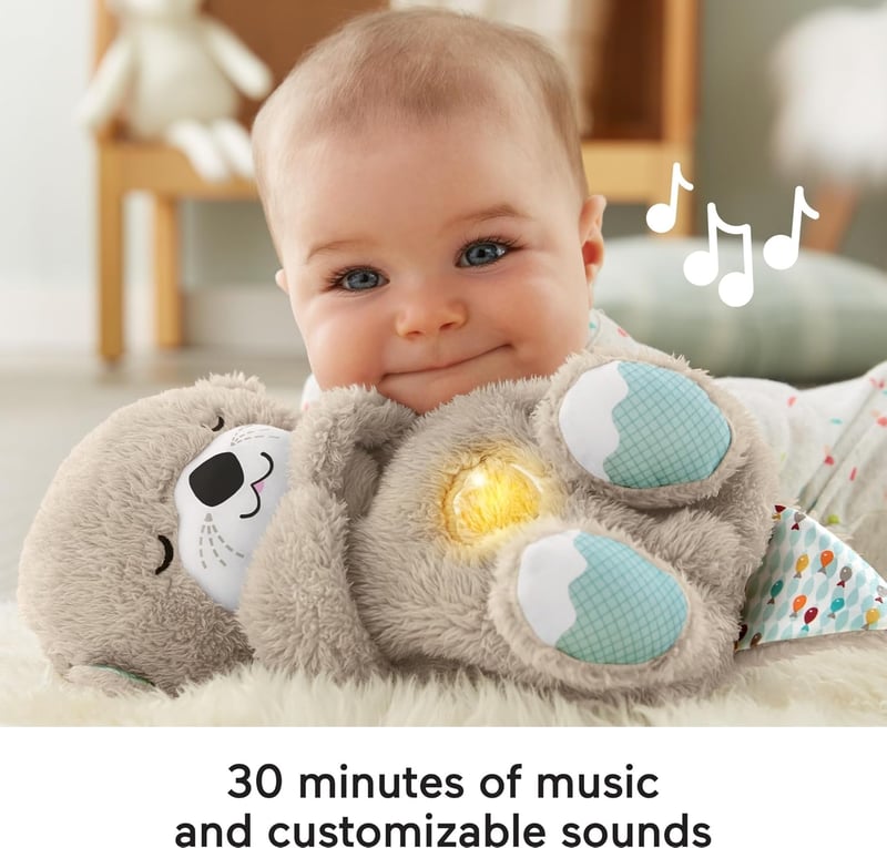 Fisher-Price Álomzene Plüssdoboz - Megnyugtató Zenével és Ritmikus Mozgással Rendelkező Babajáték Születéstől Kezdve
