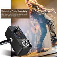 LEKATO Gitár Looper Pedál 9 Hurokkal, 40 Perces Felvételi Idővel, Beépített Hangoló, Korlátlan Overdub Funkció Elektromos Gitárhoz és Basszu 4