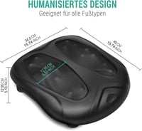 Nekteck Elektromos Talpmasszírozó - 18 Gömbös Shiatsu Melegítő Funkcióval és Érintővezérléssel 6