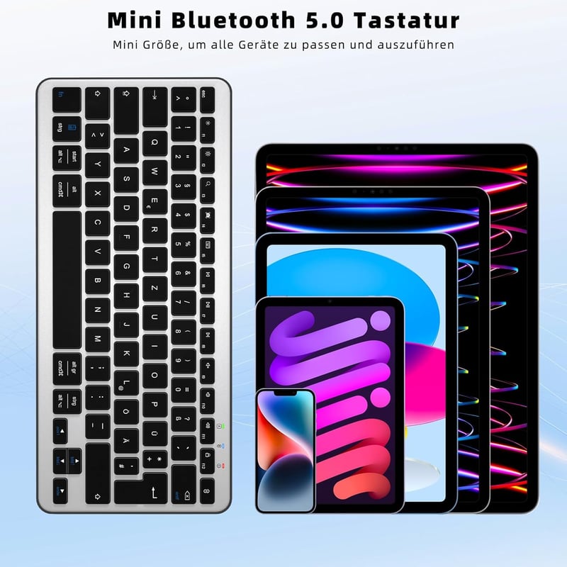 Qulose vezeték nélküli Bluetooth billentyűzet 2. generáció
