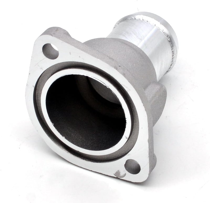 HAOTOM Alumínium Hűtőcső Csatlakozó Karima Audi A6, VW Golf, Passat, Skoda, Seat Modellekhez - Ezüst Hűtőrendszer Alkatrész 026121145E