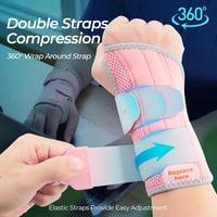 CURECARE Csukló Támasz 2in1 Fém Stabilizátor Karpális Alagút Szindróma Enyhítésre S/M Jobb 3