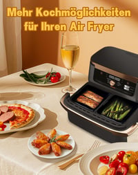 A aBlumen Szilikon Sütőforma Ninja Foodi Flexdrawer 10.4L/5.2L Forrólevegős Sütőhöz - Mosogatógépben Mosható, Tapadásmentes Airfryer Kiegész 6