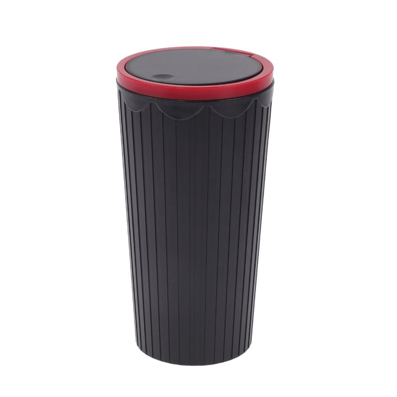 ABSOPRO Auto Mini Koš za Smeće - Prijenosna Plastična Kanta za Auto, 8,9 cm Širine, 16 cm Visine, Crvena, Praktično Rješenje za Pohranu