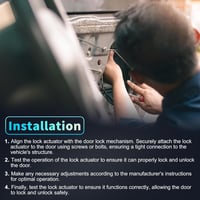 A ABSOPRO Elektromos Ajtózár Motor - Jobb Hátsó Utasoldali Aktuátor Kábellel Nissan Titan 2004-2007 Modellekhez 825008S500 7