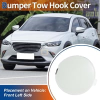 A ABSOPRO Első Bal Vonószem Takaró Mazda CX-3 2016-2021 Modellekhez - Kristályfehér Gyöngy Lökhárító Fedél - D10J50A12A 2