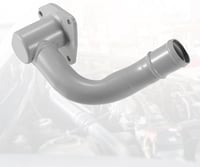 A ABSOPRO Hűtőfolyadék Termosztát Ház Vízpumpa Cső Ford Explorer 1991-1996 Modellekhez - Fém Ezüst Alkatrész 5