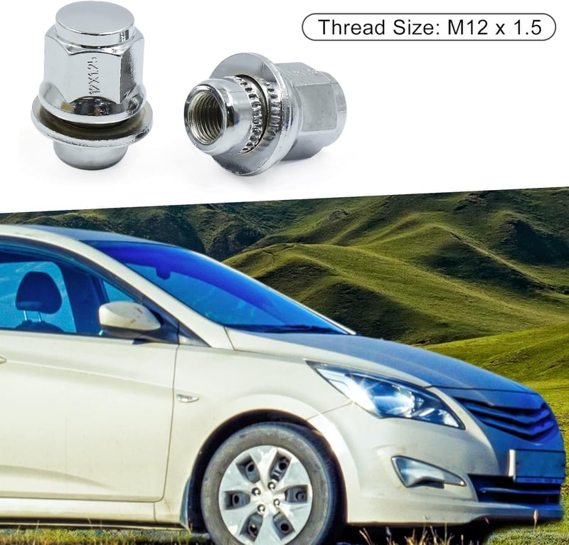 Set 20 piulițe roată ABSOPRO M12x1.25 pentru mașină, șuruburi jantă