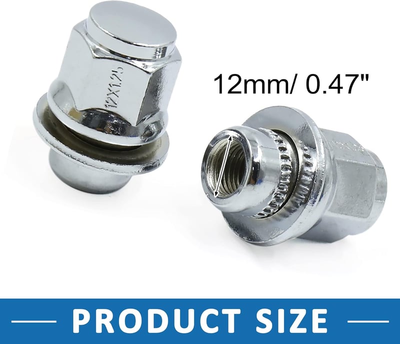 Set 20 piulițe roată ABSOPRO M12x1.25 pentru mașină, șuruburi jantă