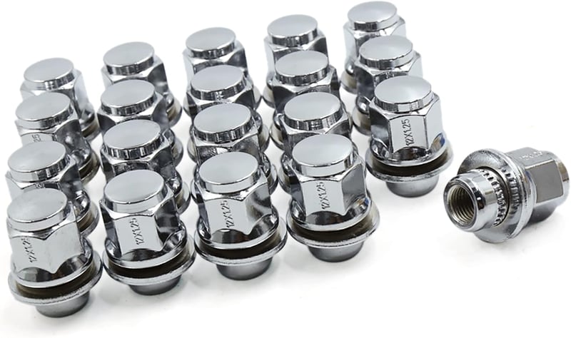 Set 20 piulițe roată ABSOPRO M12x1.25 pentru mașină, șuruburi jantă