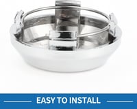 A ABSOPRO Univerzális Kerékközép Kupak 64mm Ezüst Szénszálas Mintázat 6