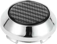 A ABSOPRO Univerzális Kerékközép Kupak 64mm Ezüst Szénszálas Mintázat 1