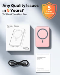 Magnetická powerbanka ADDTOP 10 000 mAh, 20 W rýchlonabíjanie, ultratenká bezdrôtová prenosná nabíjačka, USB-C, LED displej, iPhone 17/16/15/1 7