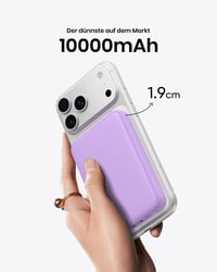 Baterie externă magnetică ADDTOP 10000 mAh pentru iPhone, Powerbank wireless, încărcare rapidă 20W, încărcare inductivă 15W, afișaj LED, iPhone 17/16/15/14/13/12 2
