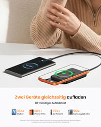 Magnetická powerbanka ADDTOP 10 000 mAh pre iPhone, bezdrôtové nabíjanie, 20 W rýchlonabíjanie cez USB-C, kompatibilná s iPhone 17 Pro Max/16/15/14/13/12 4