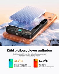Magnetická powerbanka ADDTOP 10 000 mAh pre iPhone, bezdrôtové nabíjanie, 20 W rýchlonabíjanie cez USB-C, kompatibilná s iPhone 17 Pro Max/16/15/14/13/12 6