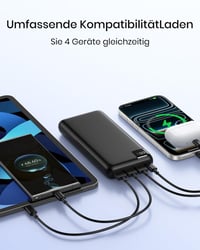 Baterie externă ADDTOP 20000 mAh, încărcător portabil cu încărcare rapidă USB-C de 22,5 W și 4 ieșiri 5