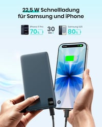 Baterie Externă ADDTOP 20000mAh - Încărcare Rapidă 22,5W, 4 Ieșiri, Intrare/Ieșire USB-C, Afișaj LED, PD 3.0 și QC 4.0, Compatibilă cu iPhone și Galaxy 2