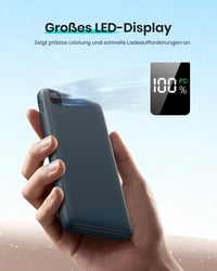 Baterie Externă ADDTOP 20000mAh - Încărcare Rapidă 22,5W, 4 Ieșiri, Intrare/Ieșire USB-C, Afișaj LED, PD 3.0 și QC 4.0, Compatibilă cu iPhone și Galaxy 6