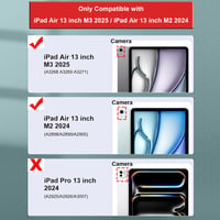 Husă rotativă A-BEAUTY pentru tabletă iPad Air 13 inchi M4/M3/M2 - Husă de protecție mov cu rotație la 360 de grade 2