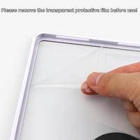 Husă rotativă A-BEAUTY pentru tabletă iPad Air 13 inchi M4/M3/M2 - Husă de protecție mov cu rotație la 360 de grade 8