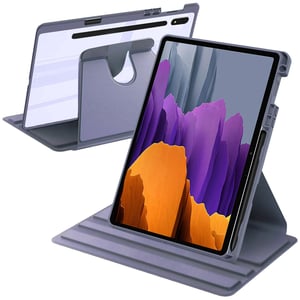 Otočné puzdro A-BEAUTY pre Samsung Galaxy Tab S8/S7 11" s držiakom na S Pen a 360° stojanom – levanduľové