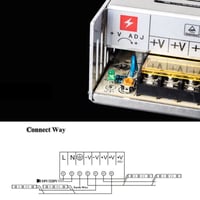 A-DIGISHUO 50W regulovaný spínaný zdroj 5V 10A – AC 230V na DC 5V menič pre LED pásy, 3D tlačiarne, CCTV kamery 7