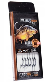 A&N Method Feeder vopred nadviazaná súprava, ihla na nástrahu, háčiky na feeder veľkosť 10, veľkosť háčika 8-14, sivá, 6 ks 2