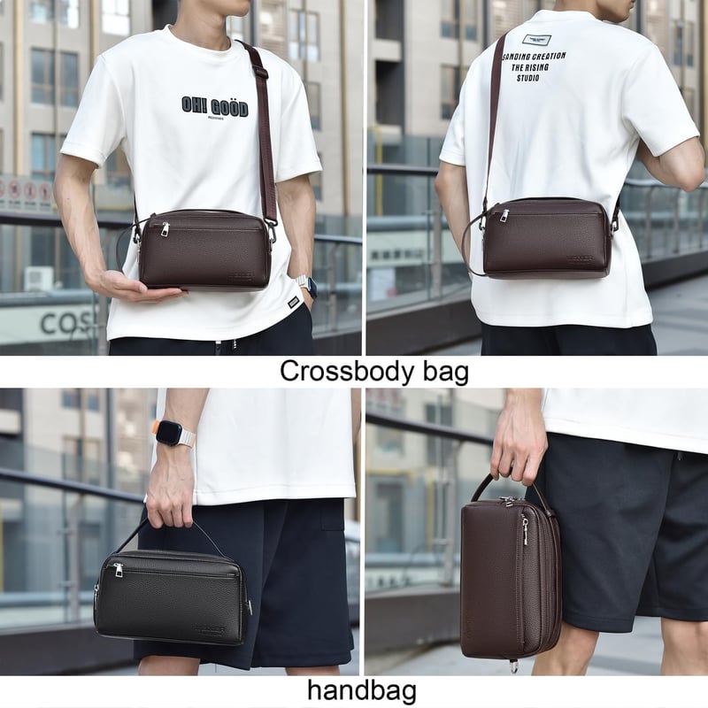 A-QMZL férfi vintage bőr válltáska üzleti crossbody táska utazáshoz