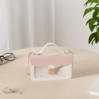Geantă de umăr pentru femei A-QMZL cu lanț roz și compartiment pentru telefon, geantă crossbody 3