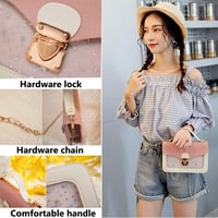 Geantă de umăr pentru femei A-QMZL cu lanț roz și compartiment pentru telefon, geantă crossbody 4