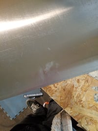 Tocător și planșetă de patiserie din oțel inoxidabil Goeasyoii 60x40 cm, cu margine de fixare, suprafață pentru aluat și copt în bucătărie, argintiu - Produs utilizat 3