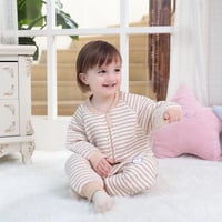 Lábfejes Hálózsák Babáknak - Meleg Bélésű Hosszú Ujjú Téli Overál - Unisex Pizsama Kisfiúknak és Kislányoknak - Kutyusos Mintával 9