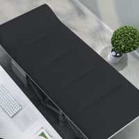 ATORPOK SHOP Összecsukható Kemping Ágy 200 kg Teherbírással - Hordozható Utazóágy Oldaltáskával, Fekete, Erős Acélváz, 190x70x35 cm 8