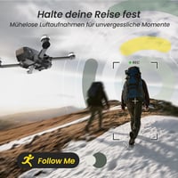 Holy Stone HS720E GPS Drón 4K EIS UHD Kamerával, Távirányítós Quadcopter 2 Akkumulátorral, Követés Funkcióval, 5G WiFi, Kefementes Motor, Ke 3