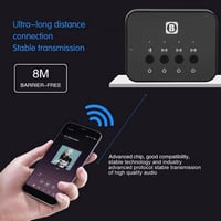 B&W 107 Bluetooth audio splitter - 3,5mm-es, fekete, 3 kimenetes adapter 7