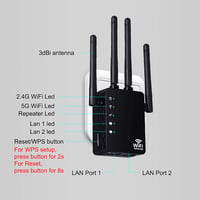 TP-Link AC1200 WiFi Jelerősítő - Dual Band 5GHz/2.4GHz, 1200Mbps, 200m2, 35 Eszköz 8