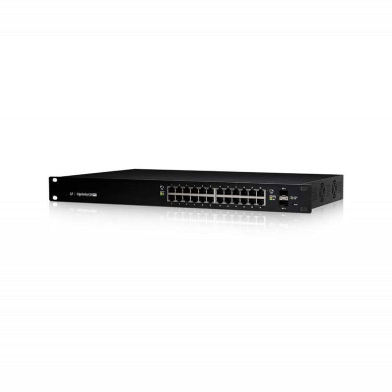 Ubiquiti ES-24-250W Hálózati Switch - 24 Portos Layer 2/3 PoE Menedzselhető Switch 250W Teljesítménnyel, RJ45 és SFP Csatlakozókkal