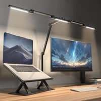 LED Íróasztali Lámpa 24W 105cm Csíptethető 5 Színhőmérséklet 5 Fényerő Érintésvezérléssel Memória Funkcióval Állítható Kar Többszög 1