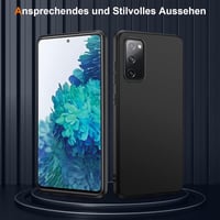 Samsung Galaxy S20 FE Fekete Tok Kameravédő TPU Szilikon Hátlap 4G/5G 2