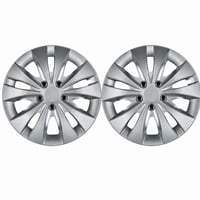 Set 2 capace roți Cartrend 70279 Storm 16 inch argintii cu piulițe cromate pentru jante de oțel 1