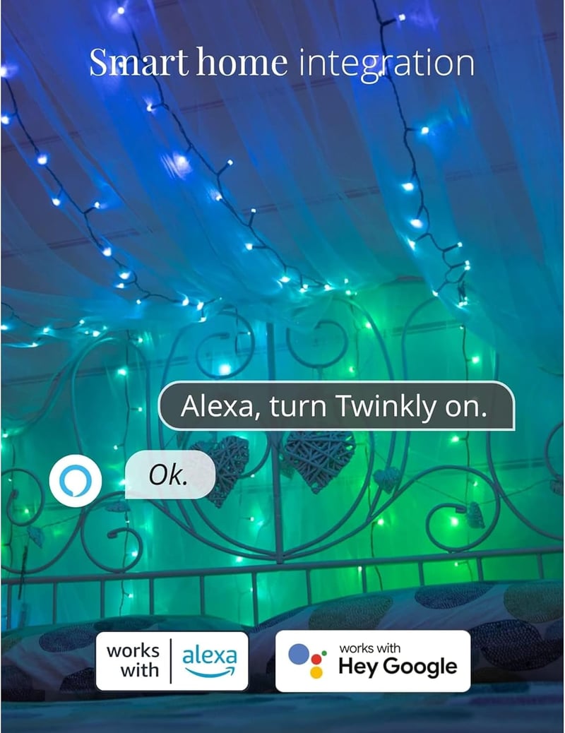 Twinkly 250 LED RGB okos fényfüzér, kültéri-beltéri, HomeKit/Alexa/Google kompatibilis, 20m