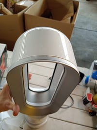 Dyson AM09 Hot + Cool ventilátor a ohrievač biela/strieborná — chýba podstavec ventilátora a na vrchnej časti je prasklina (stav: pozri 2. obrázok) 3