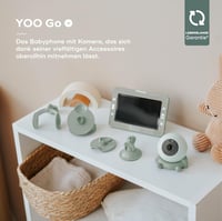 Babymoov YOO GO PLUS Bébiőr Kamerával - 5 Colos Képernyő, 10 Órás Akkumulátor, Éjjellátó Funkció, Alvástechnológia, Zöld 2