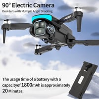 FAKJANK F417GPS 4K Drón GPS Navigációval - WiFi FPV Élő Videó, Automatikus Hazatérés, Követés Funkcióval, 90° Állítható Kamera, RGB LED Vilá 2