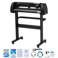 VEVOR Vinyl Vágógép 720mm Adagolási Szélességgel, 800mm/s Sebességű Fóliavágó Plotter, 3mm Vágási Vastagság, Signcut & Signmaster Szoftverre 1