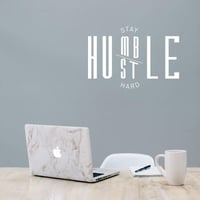 Stay Humble Hustle Hard motivációs falikép 40x60 cm 2