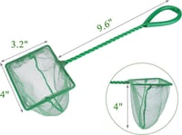 Akvárium Háló Finom Nylon Horgászhálóval Ergonomikus kialakítás Fogantyú hossza: 24,4 cm 3