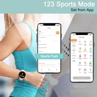 Fsdibst 1,39" Okosóra Férfiaknak - 120 Sportmód, Telefonálás, Vérnyomásmérés, Fekete 5